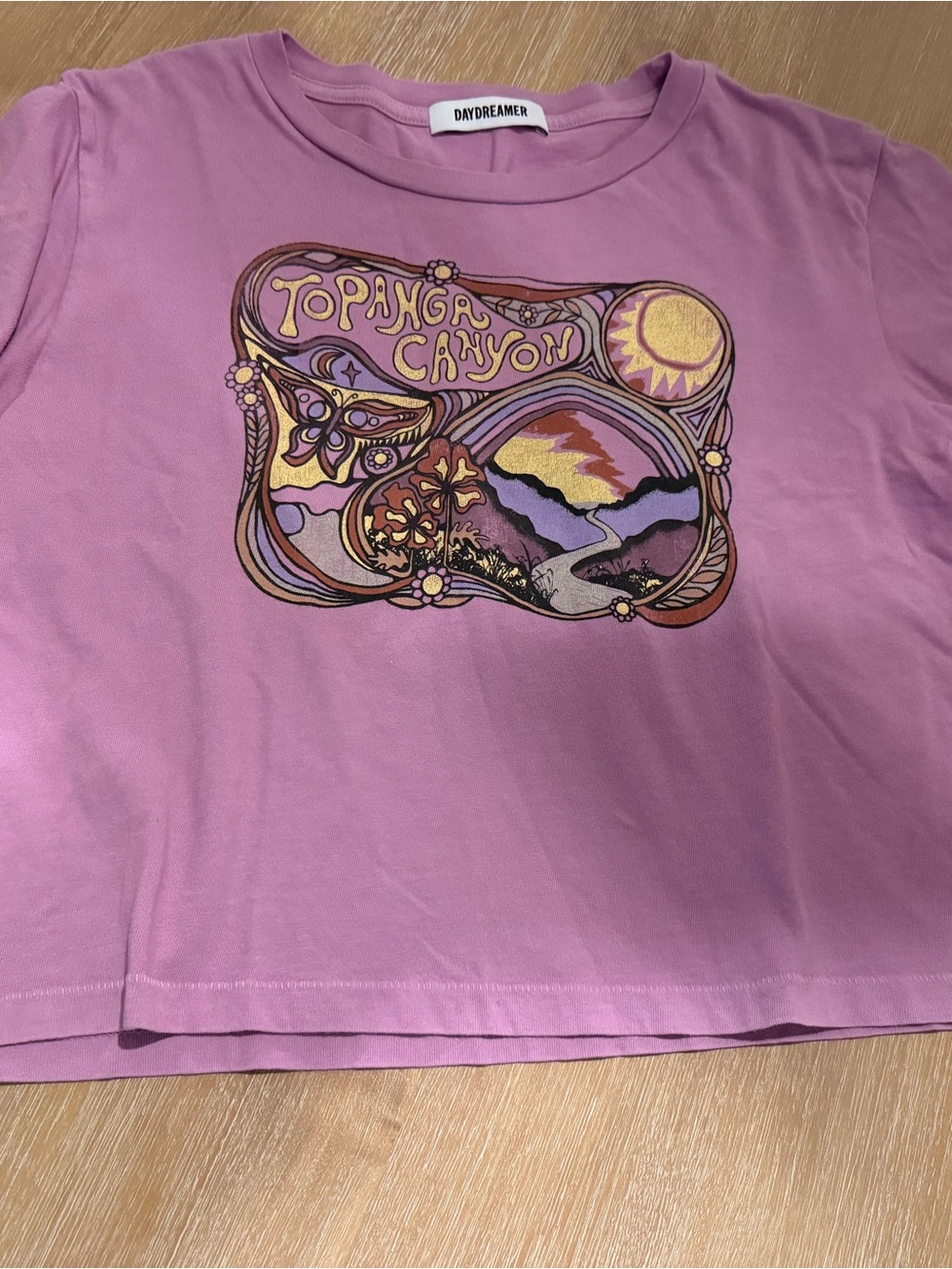 Daydreamer Lavender Graphic Topanga Canyon Tee